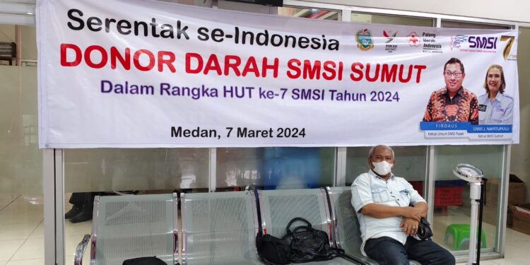 Berterima Kasih ke SMSI Sumut Telah Donorkan Darah, PMI Medan: Selamat HUT ke-7 SMSI